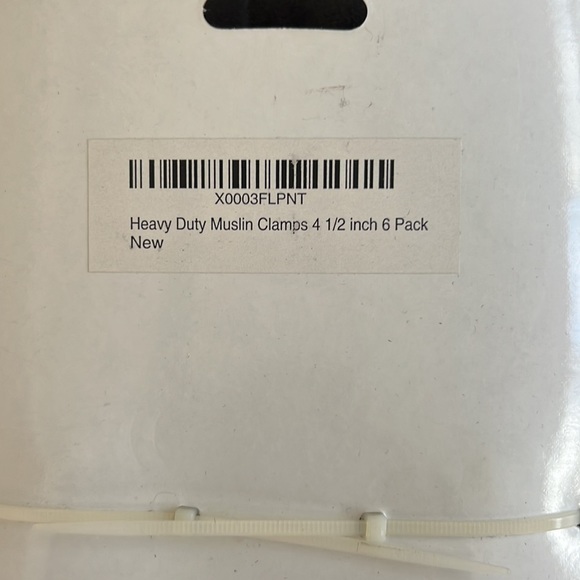 Heavy Duty Muslin Spring Clamps 6 Pieces 4” NEW IN PACKAGING - Picture 3 of 4